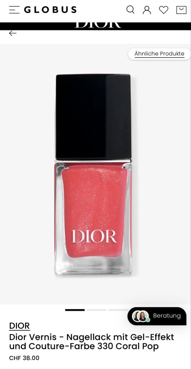 Dior Smalto per unghie: Dior Nagellack 330 Coral Pop – Usato da Baden venduto da Tiffany6878 1