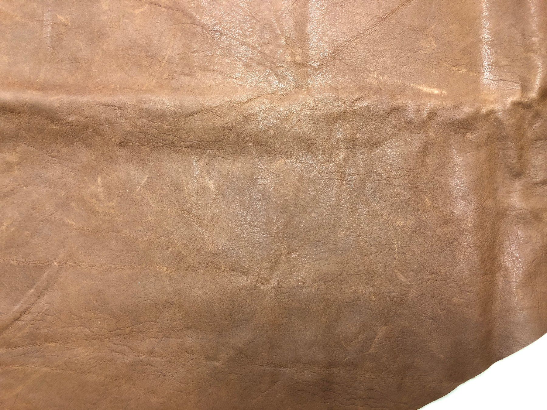 Stoffe: Rindsleder braun, Oval, 112x135 cm – Neu (gemäss Beschreibung) aus Balzers von Bastlerherz 2