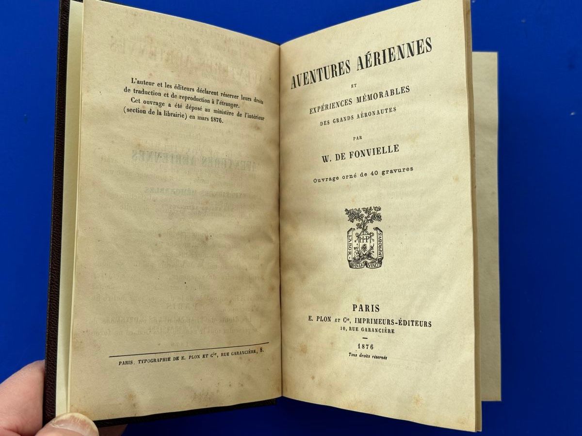 Bücher: Fonvielle - Aventures Aériennes. 1876 – Gebraucht aus Adliswil von buch_und_kunst 1