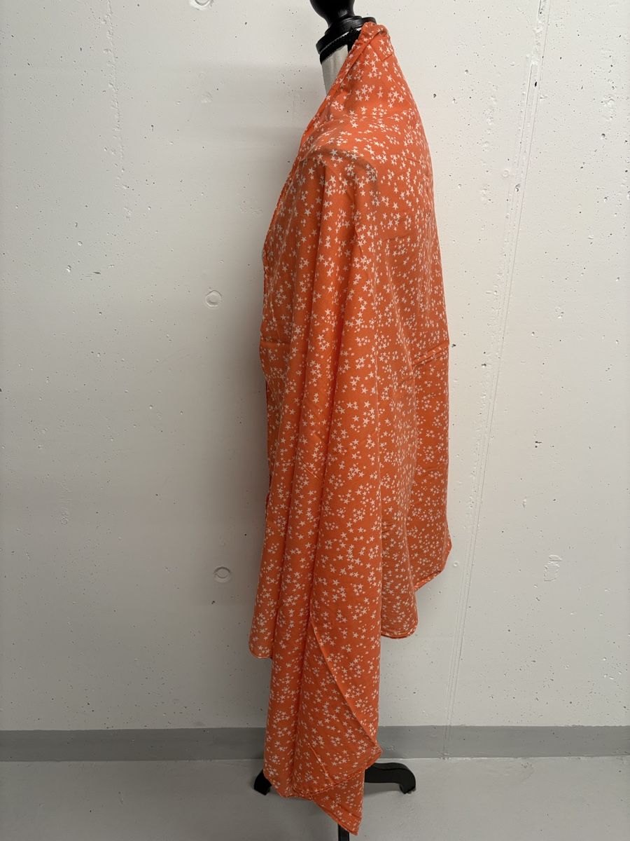 Becksöndergaard Foulard & Sciarpe: Becksöndergaard grosses Tuch mit Sternen orange Baumwollee – Usato da Regensdorf venduto da secondchancefashion 2