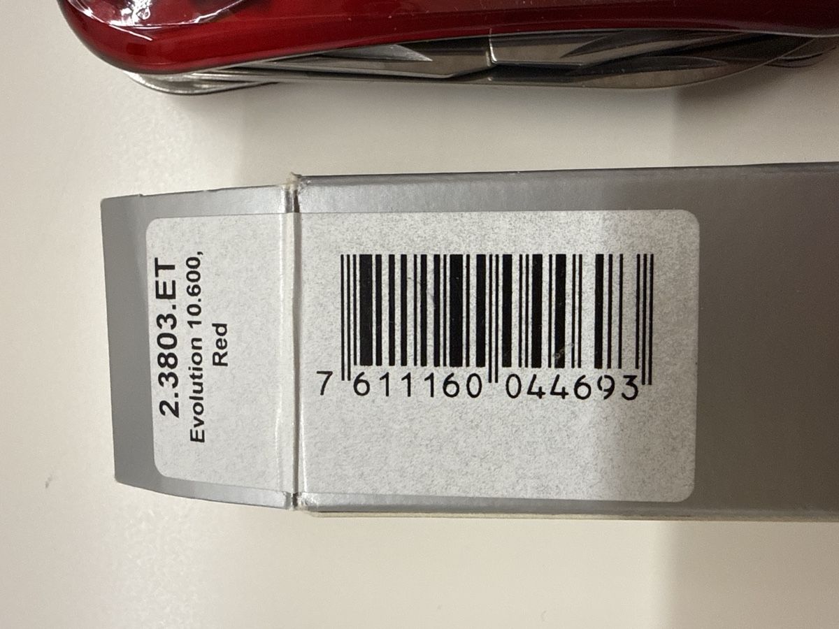 Victorinox Coltelli tascabile: Victorinox Evolution Rot Transparent, Top Zustand! – Nuovo e nell'imballaggio originale da Ibach venduto da Skoda2004 2