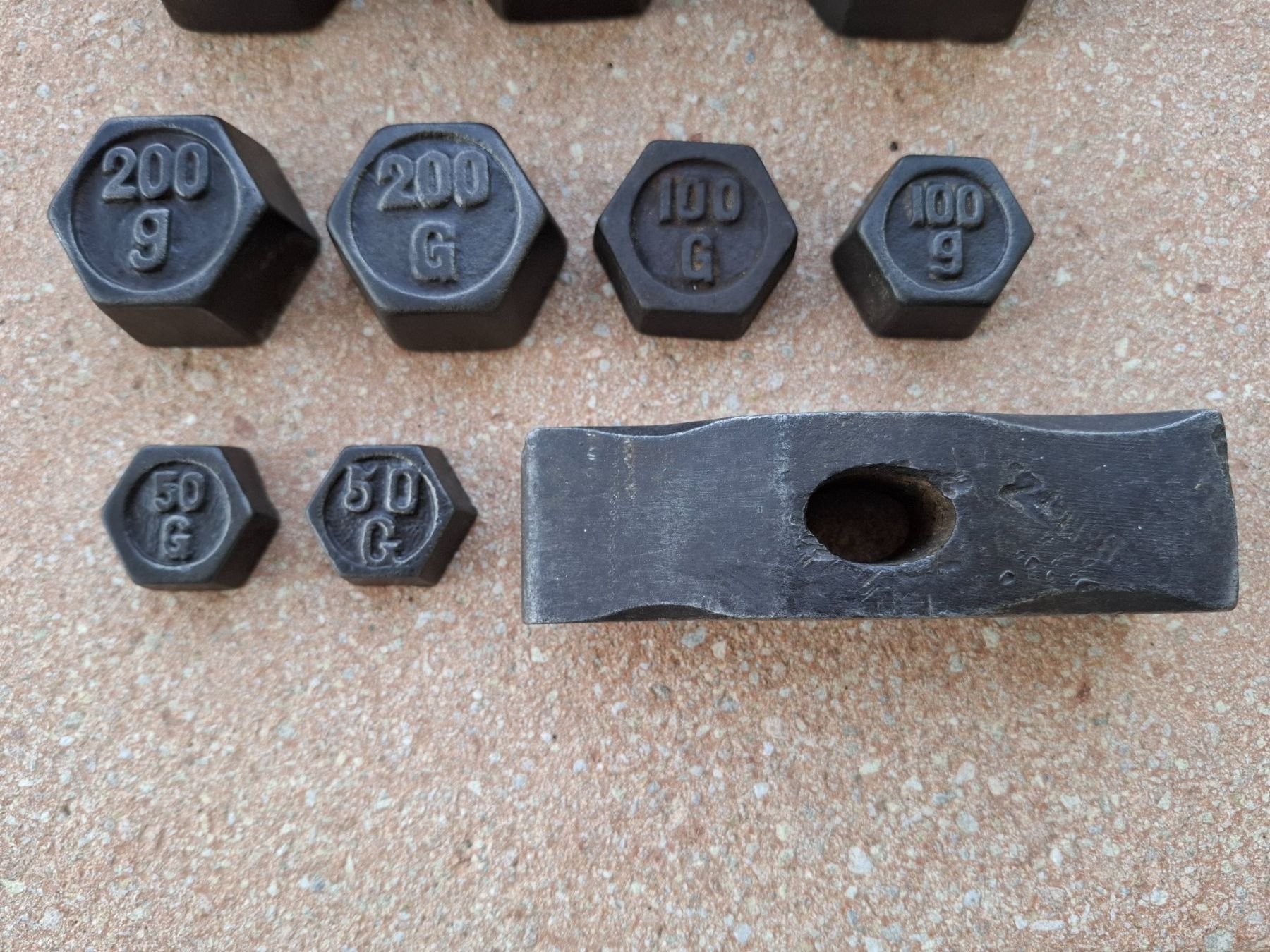 Bilance e pesi: Gewichte Gewichtssteine 11 Stück – Usato da Chabrey venduto da fluvius 1
