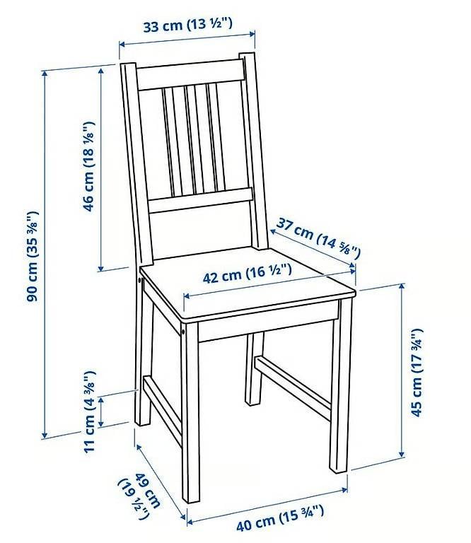 Sedie: 4 chaises blanches IKEA STEFAN (bon état) – Usato da Genève venduto da Etbald73 1