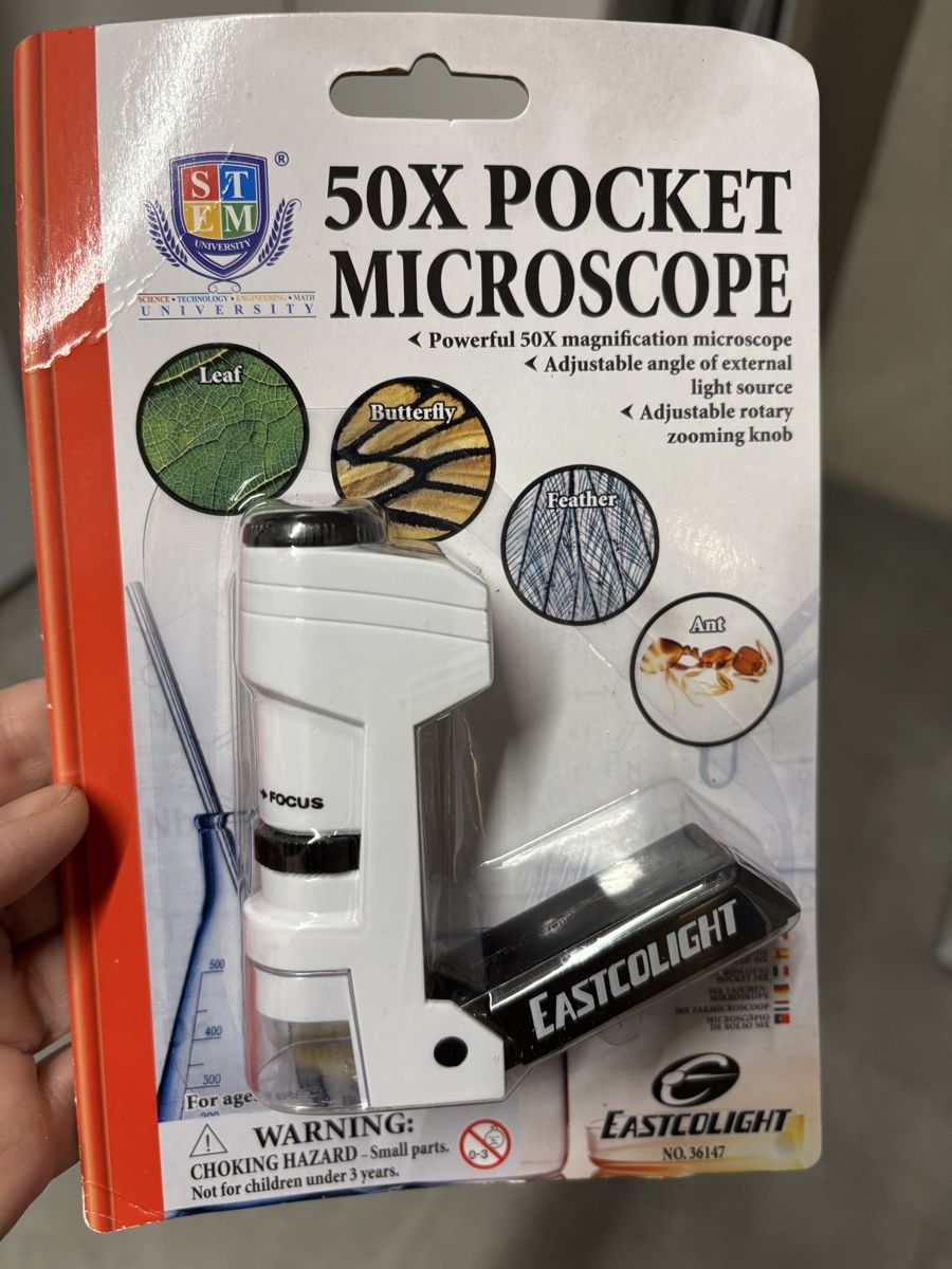 Microscopes: Jeu Microscope de poche 50X neuf DE - FR – Neuf (Voir description) à Salvenach par gwenwywar