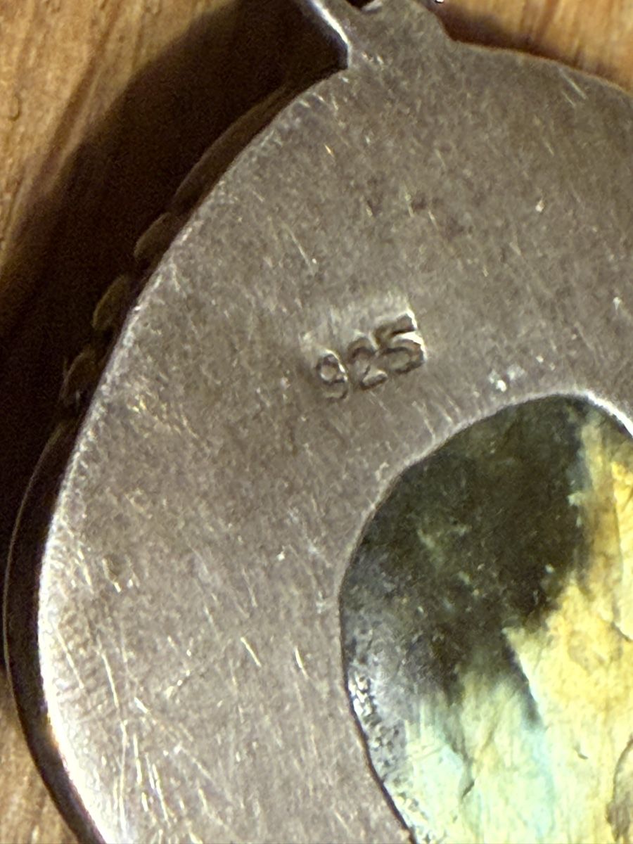Ciondoli: Silber Anhänger, 925er Silber, Labradorit ??? – Usato da Goldach venduto da Messerguru 5