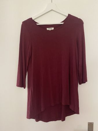 Zalando Essentials Pullover dunkelrot Grösse XS ungetragen