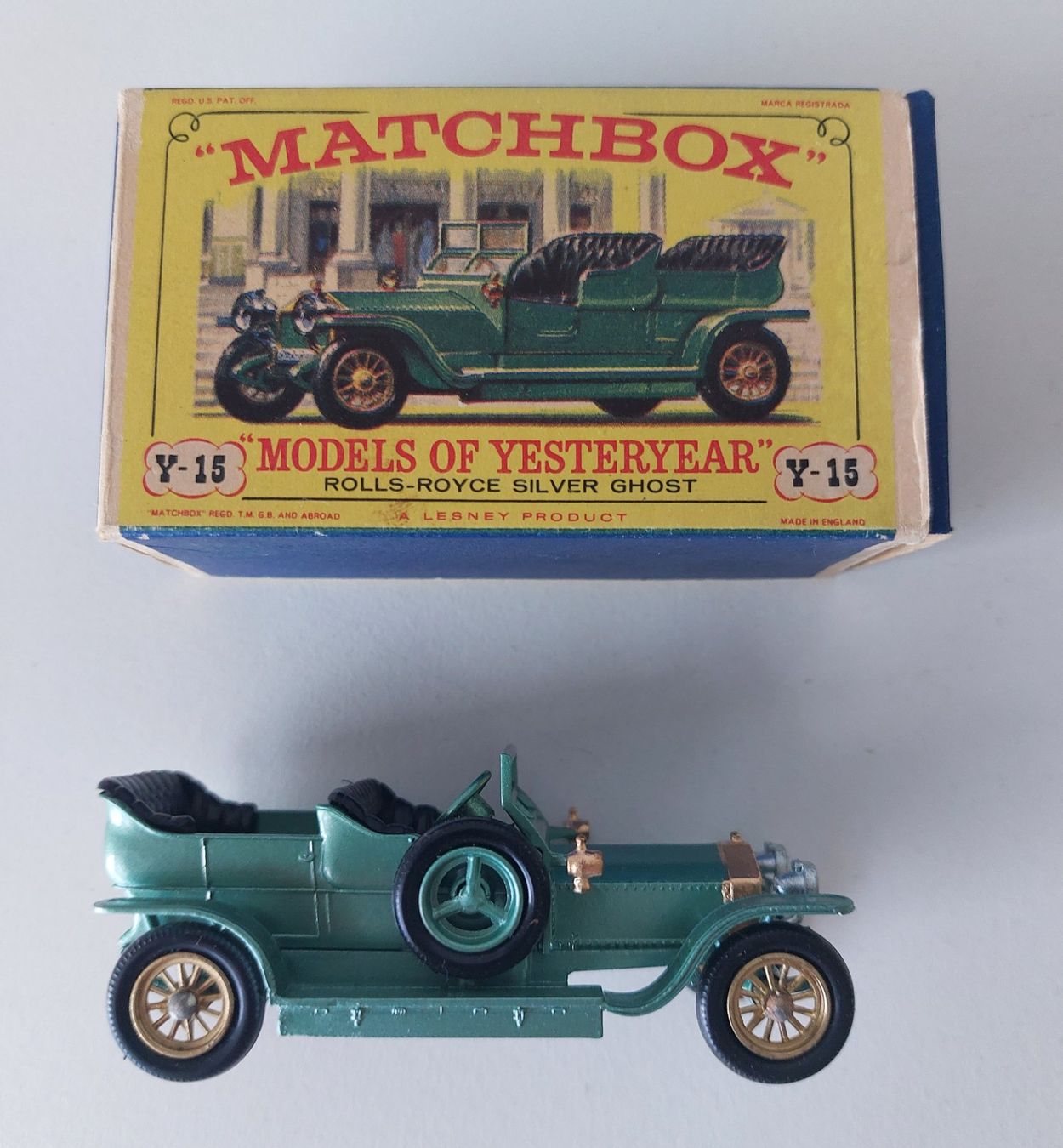 Matchbox Modellini d'auto: Matchbox Yesteryear Y-15 Rolls Royce Silver Ghost mit Box – Usato da Schenkon venduto da Elbarto007 3