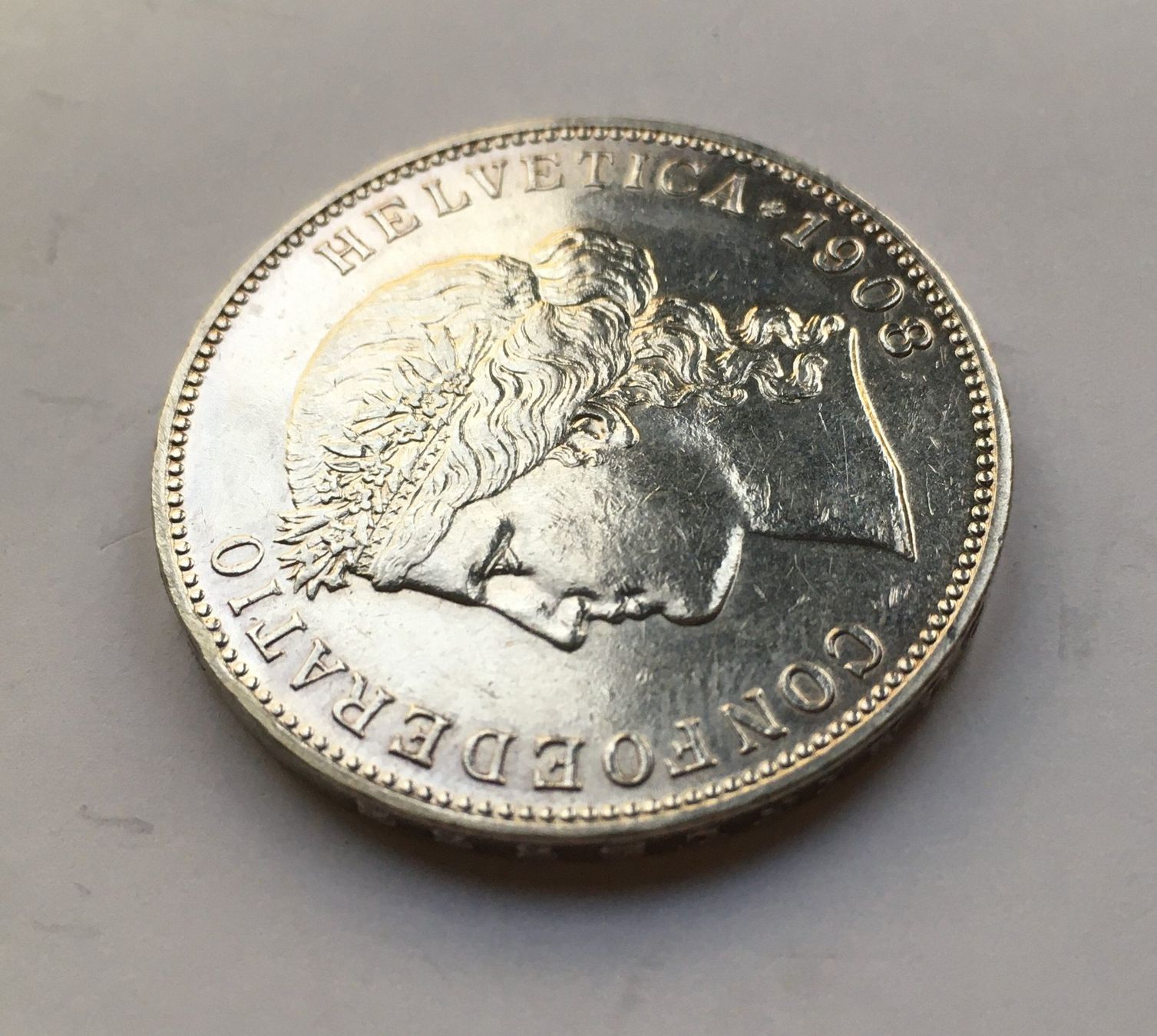 Tutti le monete: 1908 5 franken -unz – Nuovo (secondo la descrizione) da Kirchberg SG venduto da Zenhad69 2