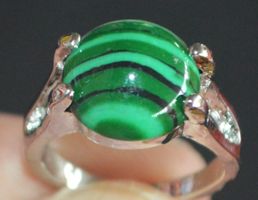 Ring F-212 – Malachit – Innendurchmesser 17mm