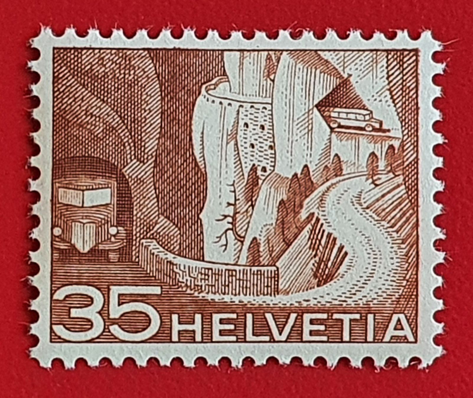 Tutti i francobolli: LANDSCHAFT POSTAUTO 304 VAL D'ANNIVIERS 1949** POSTFRISCH – Nuovo (secondo la descrizione) da Düdingen venduto da Quartierstrasse