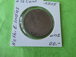 Niederländisch-Indien 1915, 2 1/2  Cent    unz
