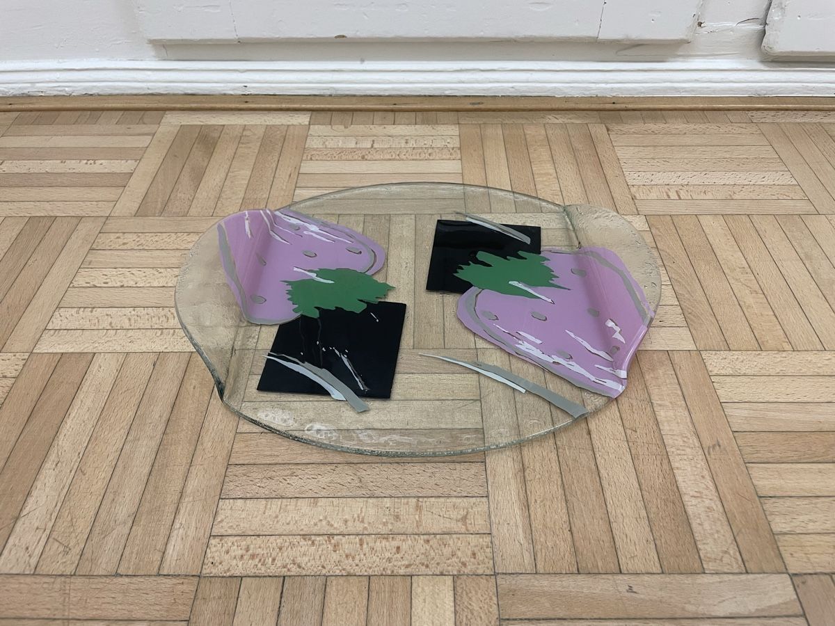 Servierplatten: 80s Design Glas Serviertablett vintage Design Glasplatte – Gebraucht aus Zürich von Vintagewiesel 1