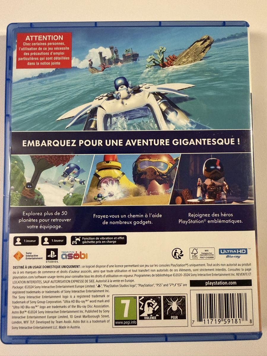 Sony Jeux: Astro Bot - PS5 – D'occasion à Binz par linou523 1