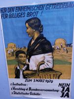 Plakat 1929 Für den Einheimischen Getreidebau F.BilligesBrot