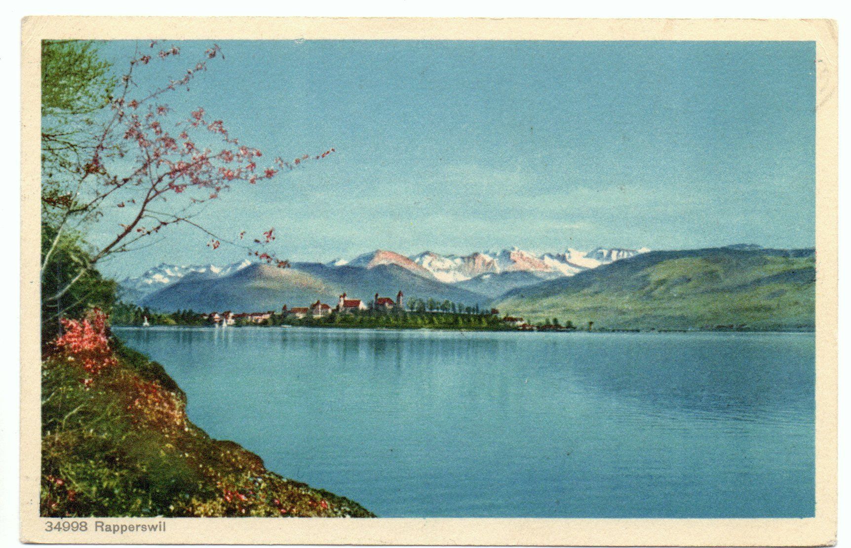 Cartes postales: RAPPERSWIL gel. 1935 v. Rüti – D'occasion à Jona par philajona
