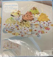 2 Cupcake Carton Stands (pink & light blue), New
