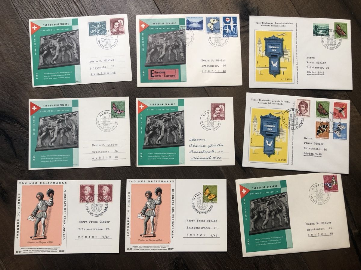 Alle Briefmarken: Sammlung TAG der BRIEFMARKE ab 1937 – Gebraucht aus Lufingen von Rac0 7