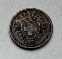 1878 1 Rappen -unz