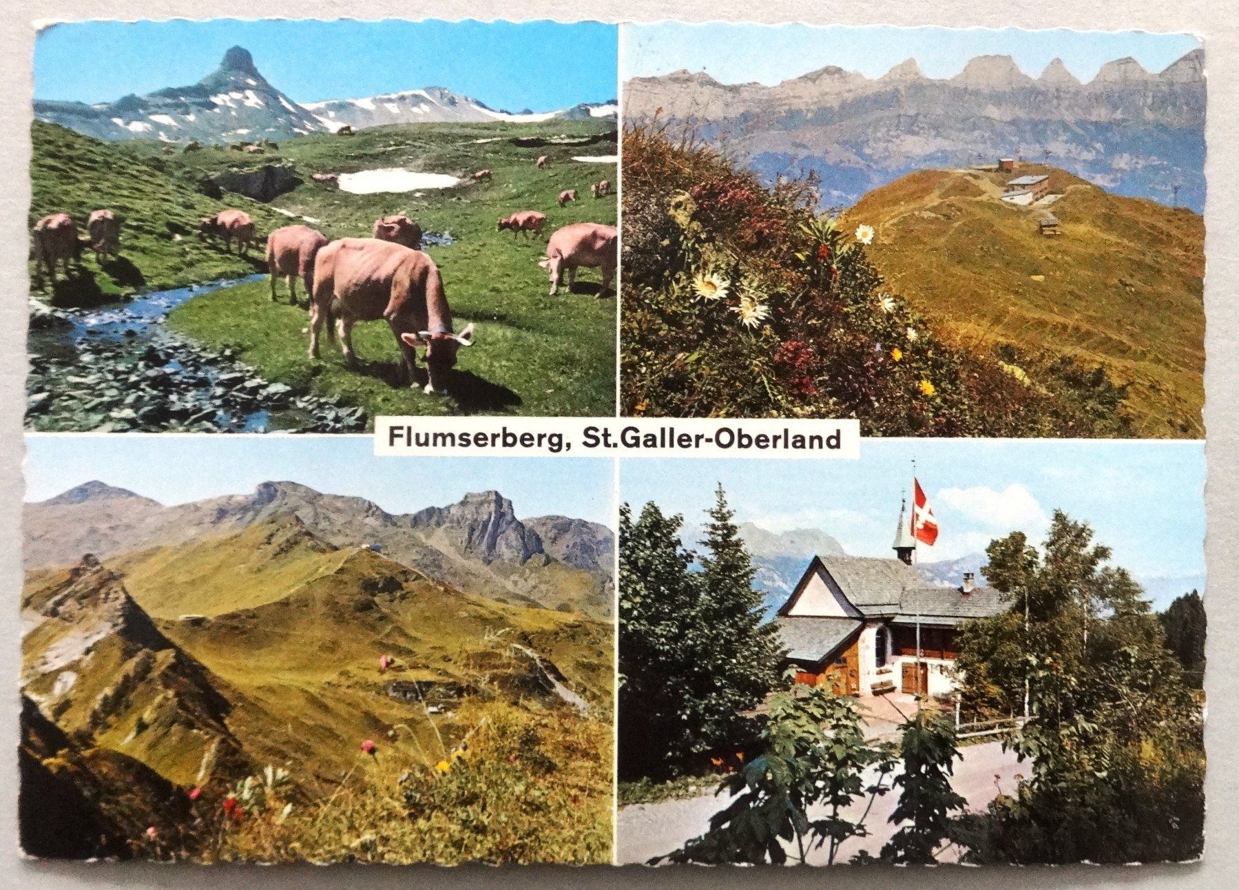 Ansichtskarten: Flumserberg, St-Galler-Oberland – Gebraucht aus Fétigny von Billy2miny