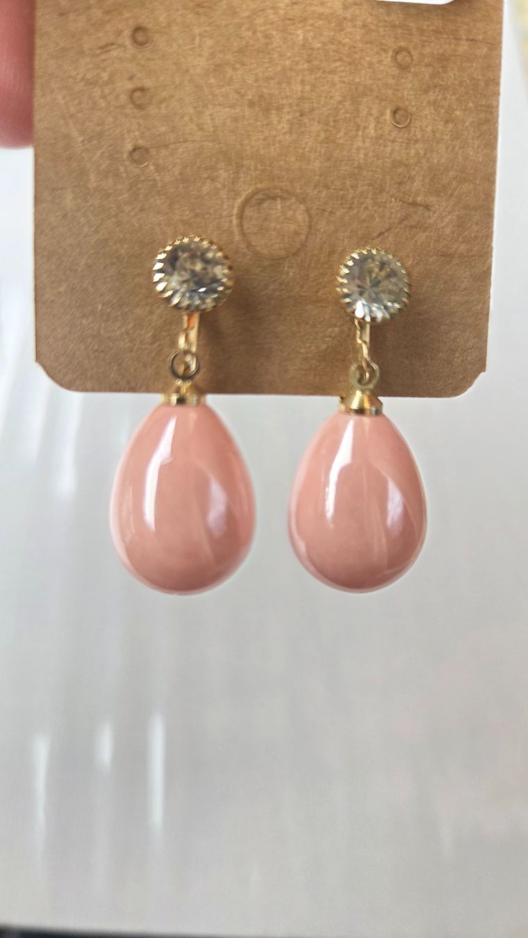Boucles d'oreille: Ohrclips Modeschmuck Perlen Style Apricot – D'occasion à Weggis par Leeclipse 1
