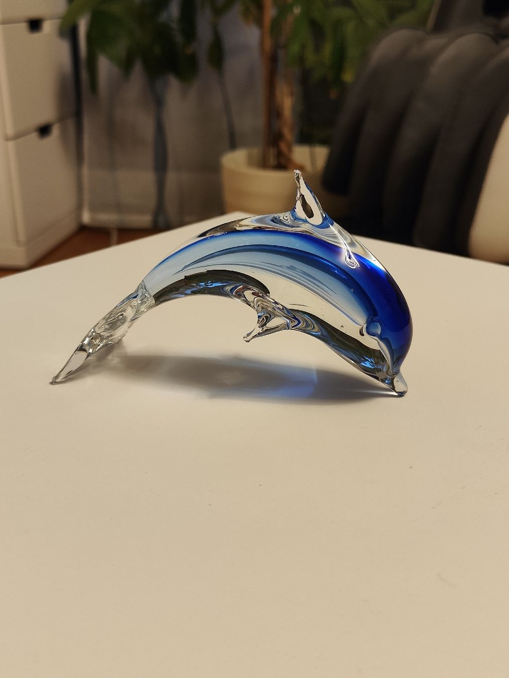 Figuren: Glasfigur Delfin blau transparent – Gebraucht aus Ermatingen von Nikitachen 1