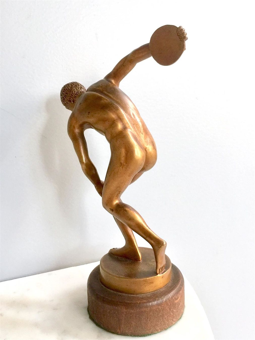 Sculture & Statue: F0030 Figur "Diskobolus" Diskuswerfer Bronze Art Deco ~1940 – Usato da Horgen venduto da Louis_xv 7