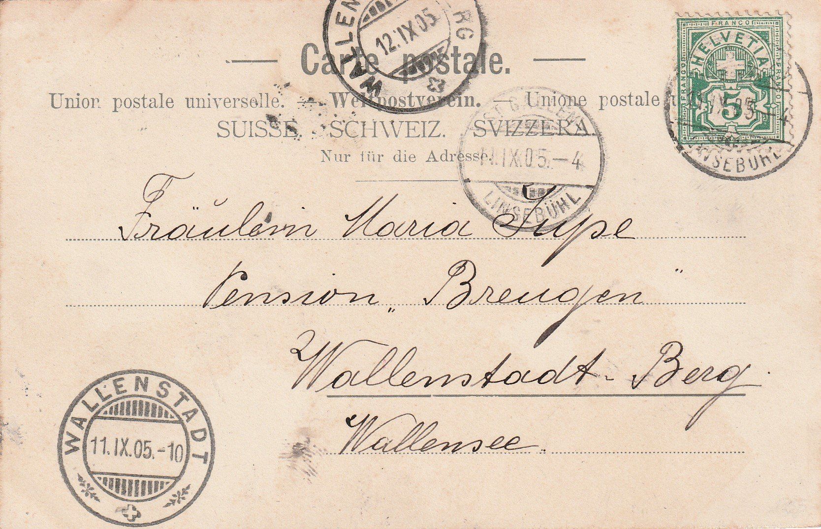 Ansichtskarten: St.Gallen-Neugasse-1904 – Gebraucht aus uttwil von Koehlerfred 1