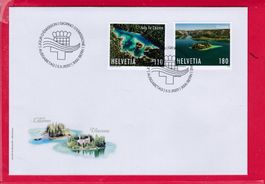 2022, FDC, SATZ, GEMEINSCHFTSAUSGABE SCHWEIZ - KROATIEN
