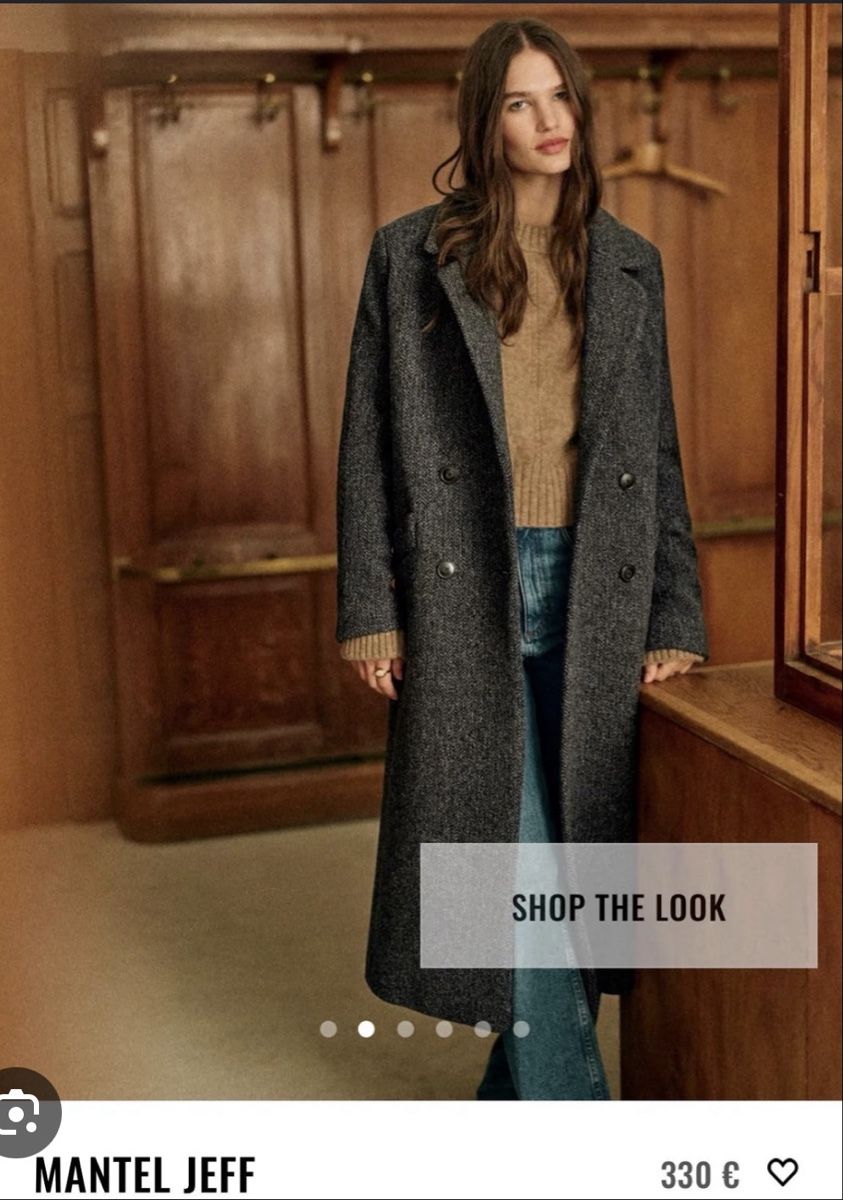 Sezane Cappotti: Sezane Jeff Wool Coat, Size 36, Excellent Condition! – Usato da Nyon venduto da Jpraams