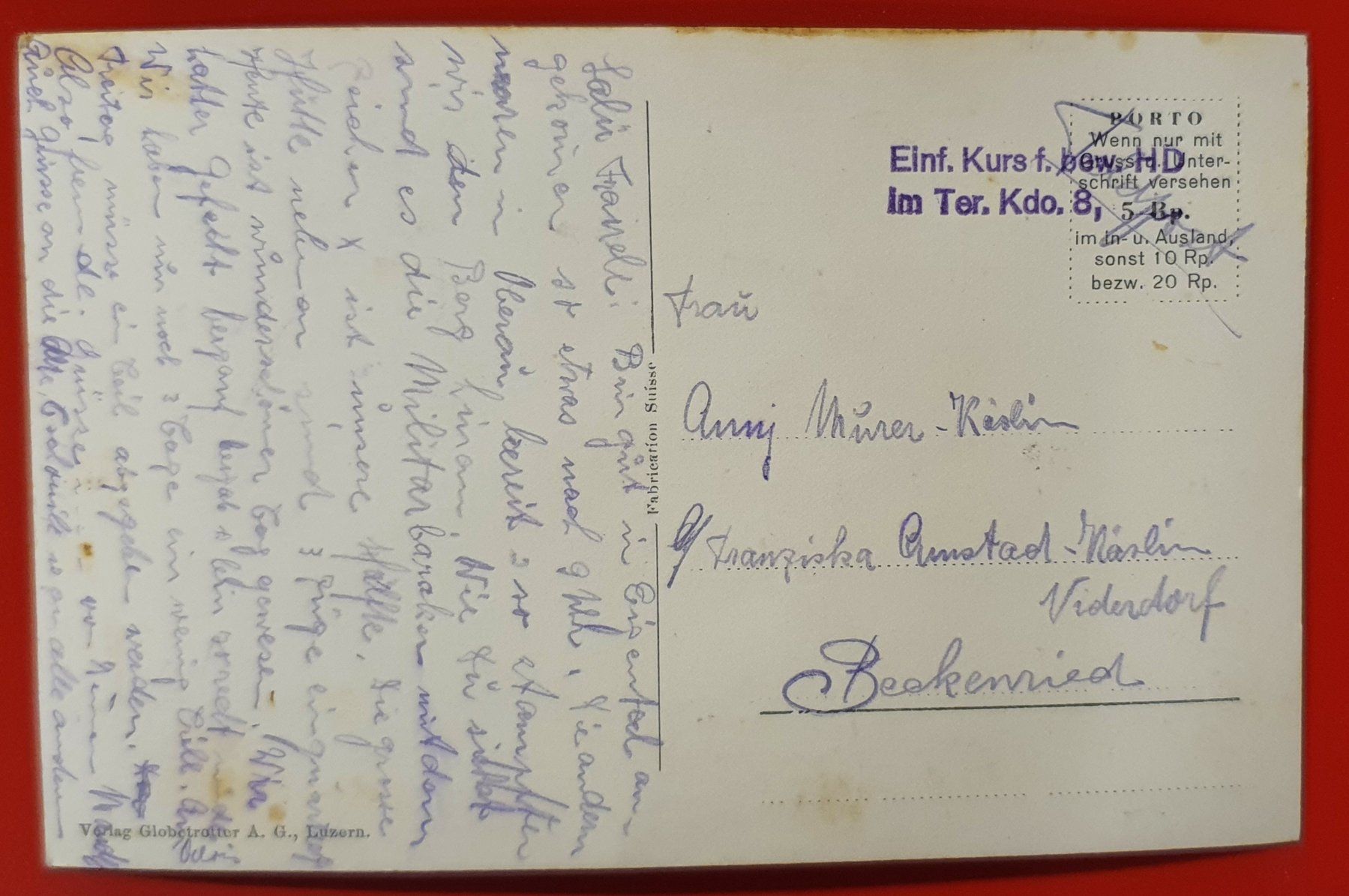 Cartoline postali: Eigental - Militärbaracken – Usato da Kreuzlingen venduto da Rschweiz1 1