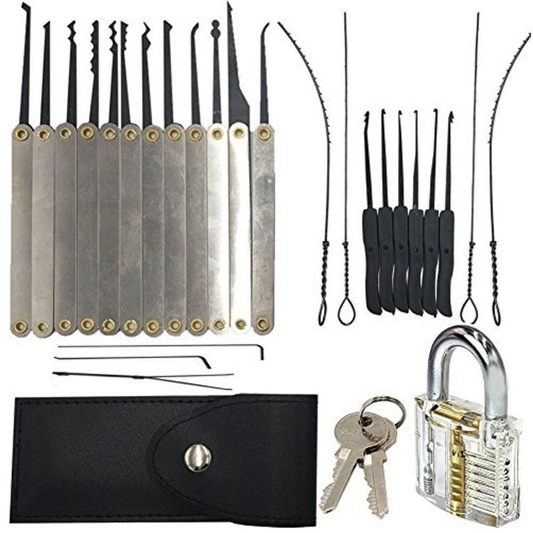 Lockpicking Set Kreditkartenformat - 5 Picks Mit Spanner Für Geocaching