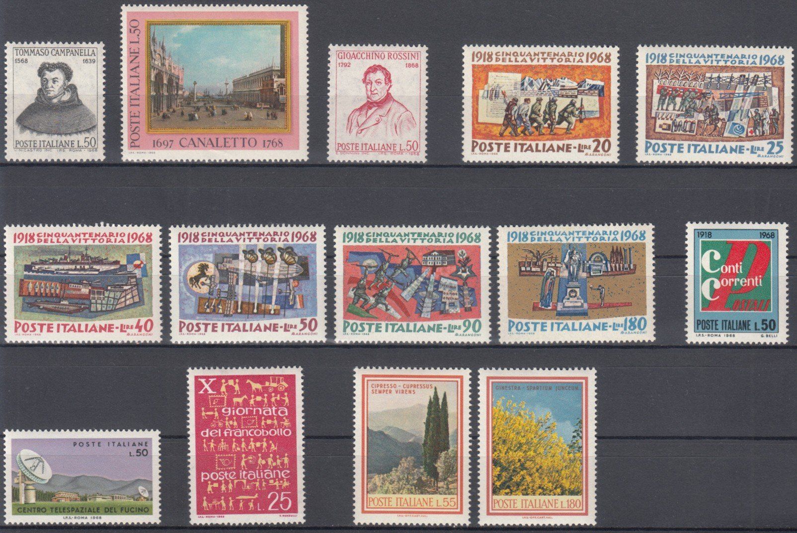 Alle Briefmarken: Italien 1968 postfrisch – Gebraucht aus Bürglen TG von StampGraf 2