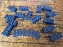 lego 3001 lot de 16 pièces Dark Blue Brick 2 x 4