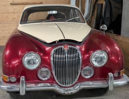 Jaguar Oldtimer zweifarbig rot beige 3.4l Mark Il