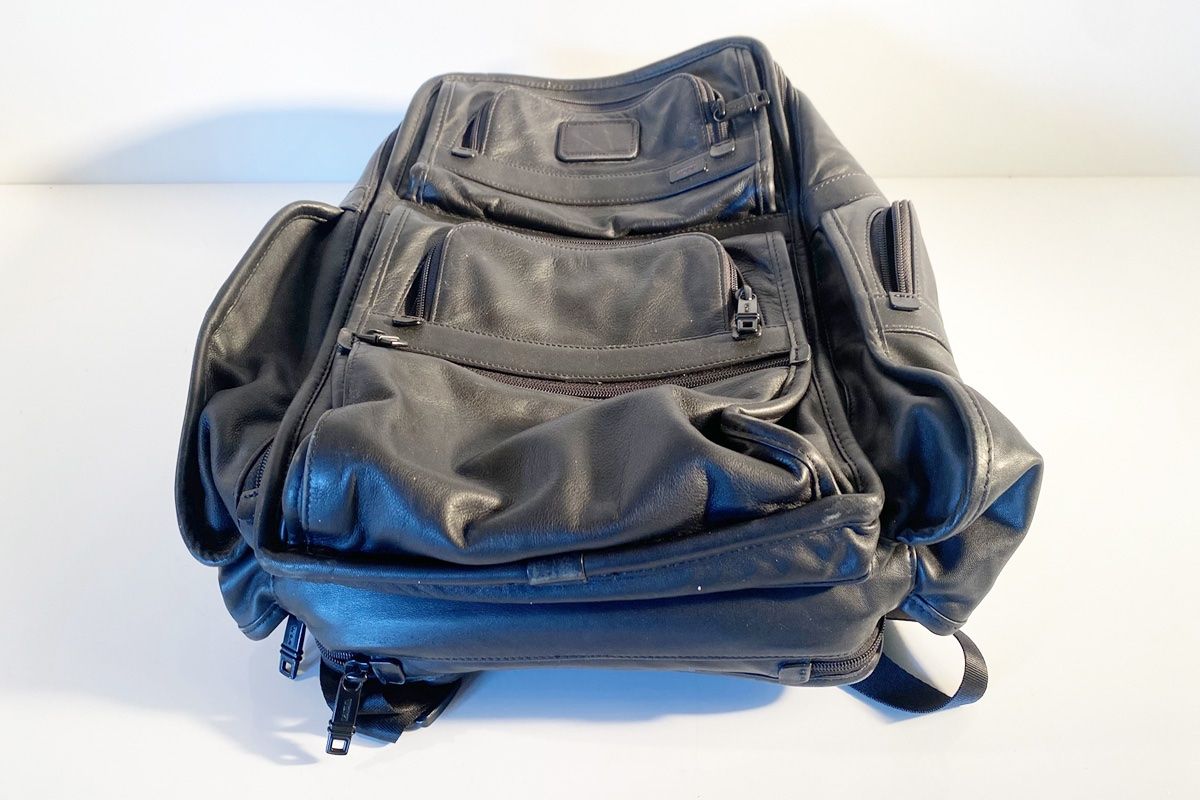 Tumi Zaini: Schwarzer TUMI Rucksack Leder Laptoprucksack – Usato da Ballwil venduto da ClassicGallery 2