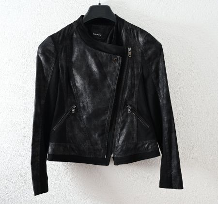 Taifun Damenjacke Schwarz, Bikerstyle, XS