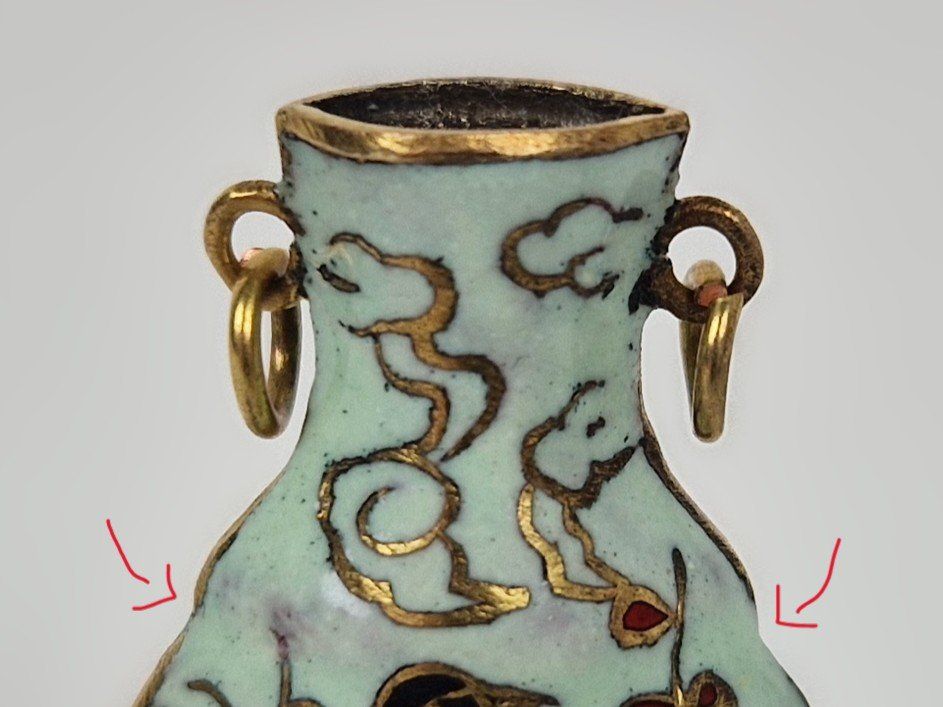 Vasi & Recipienti: Chinesische Cloisonné Emaille Fläschchen – Usato da Basel venduto da Restwert_Basel 6