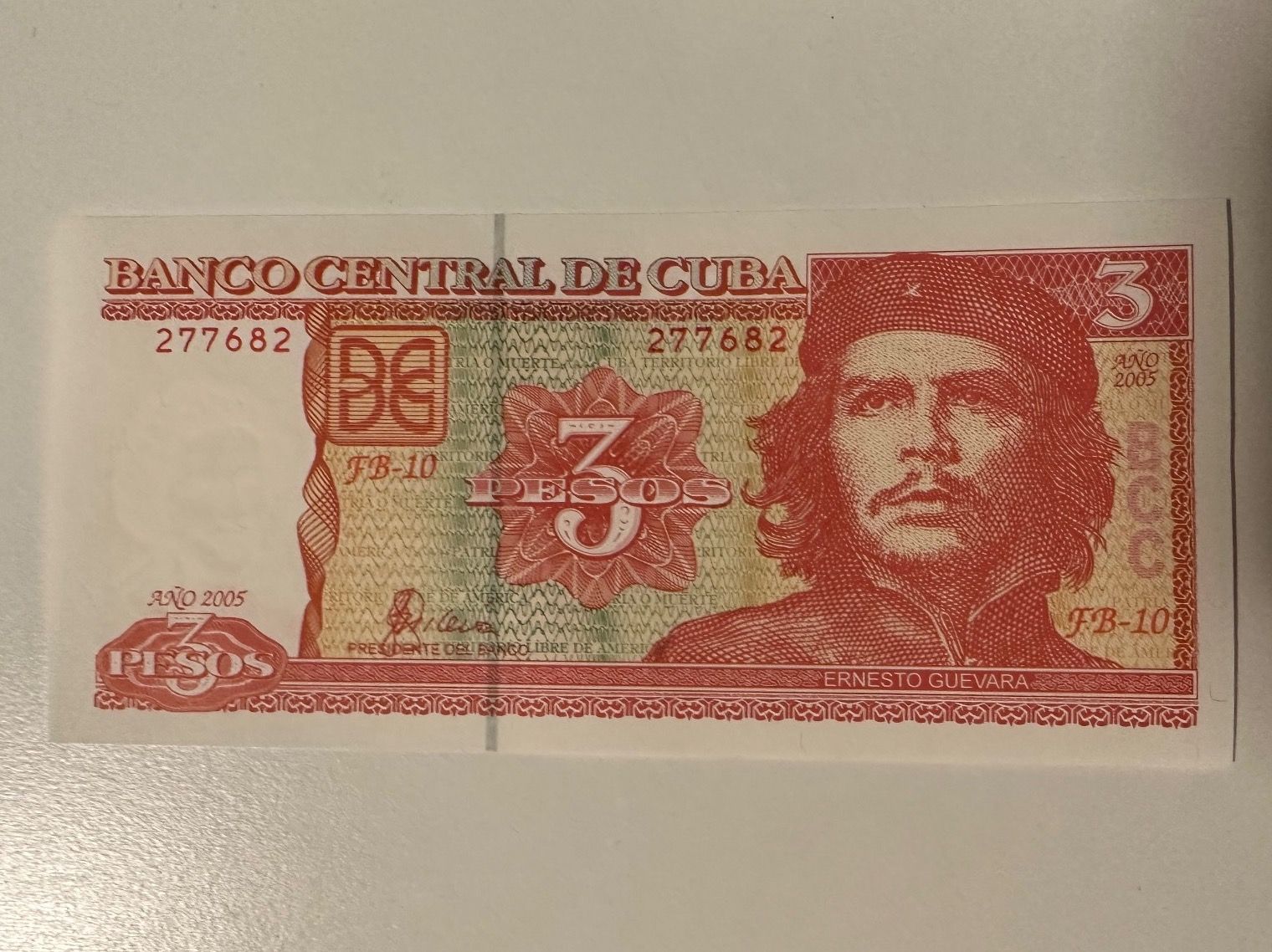 Banconote: 3 pesos Cuba Che Guevara Neuf – Usato da Courrendlin venduto da Mouzo-13
