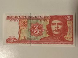 3 pesos Cuba Che Guevara Neuf
