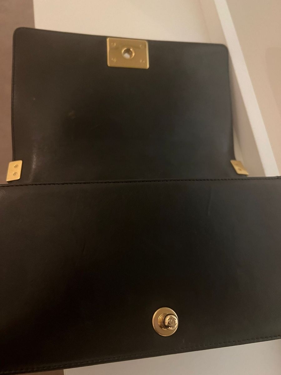 Chanel Taschen für Damen: Chanel Boy Leder Tasche Schwarz Gold – Neu (gemäss Beschreibung) aus Latterbach von zimmerbraun 2