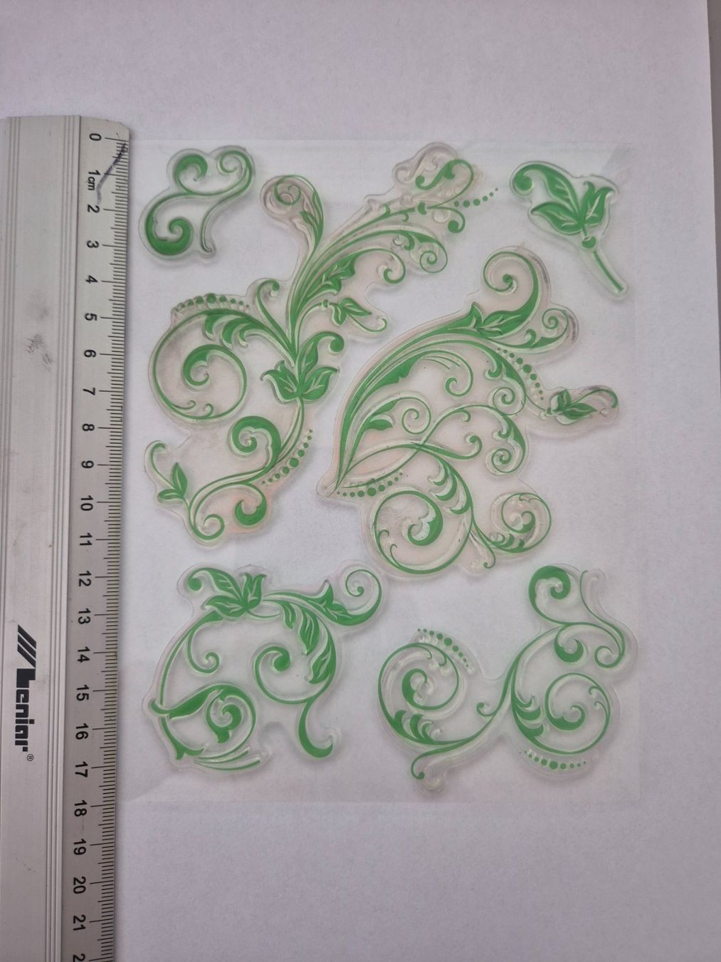 Timbri: VIVA Decor Transparente Silikon-Stempel "Florale Schnörkel" – Usato da Volketswil venduto da Dokinka 2