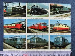 BAHN SCHWEIZ  9BILD-AK SWISS LOCOMOTIVES AK