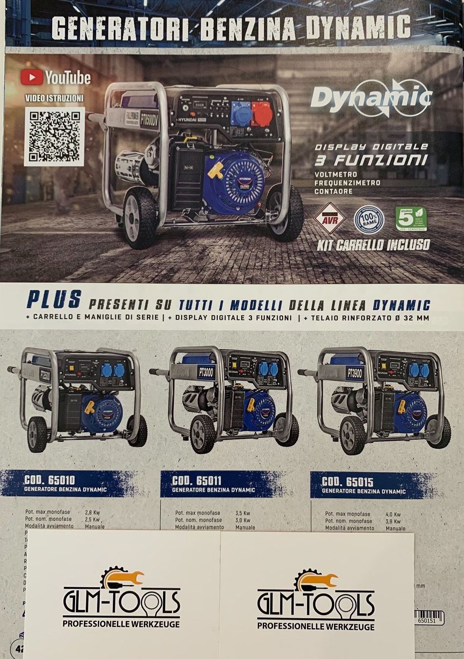 Stromgeneratoren: Generator Dynamic Hyundai 4,0 Kw – Neu und originalverpackt aus willisau von GLM-Tools. 5