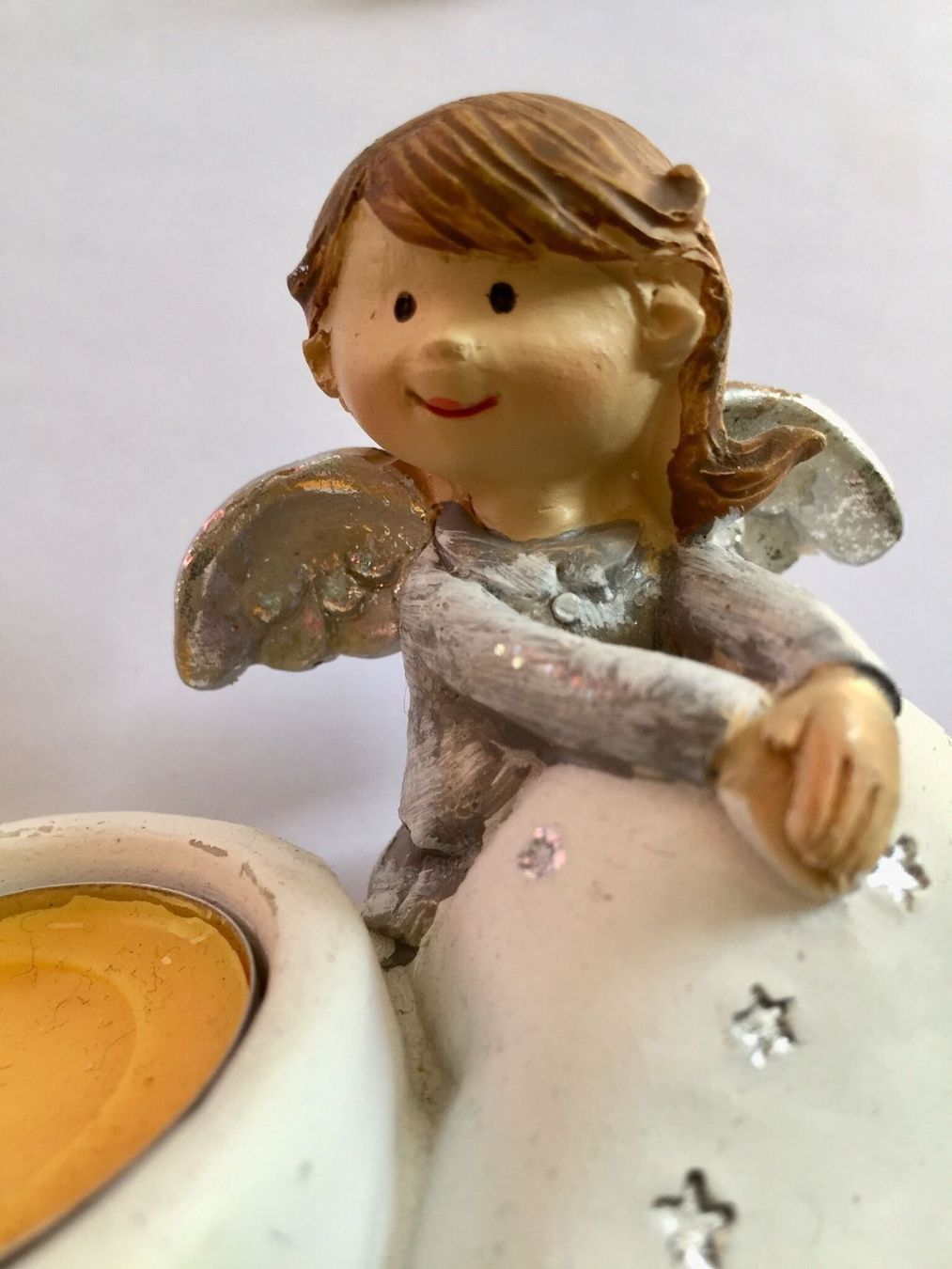 Statuette: 2 Engel  + 1 Weihnachtsmann – Usato da Gerlikon venduto da jabadabadu 1