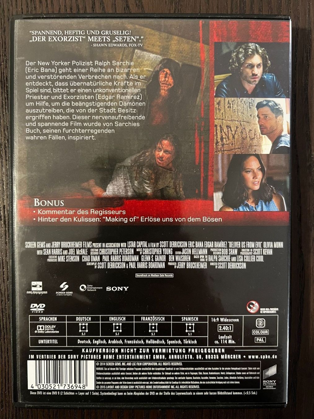 Alle DVDs: Erlöse uns von dem Bösen – Gebraucht aus Zürich von FilmFreunde 1