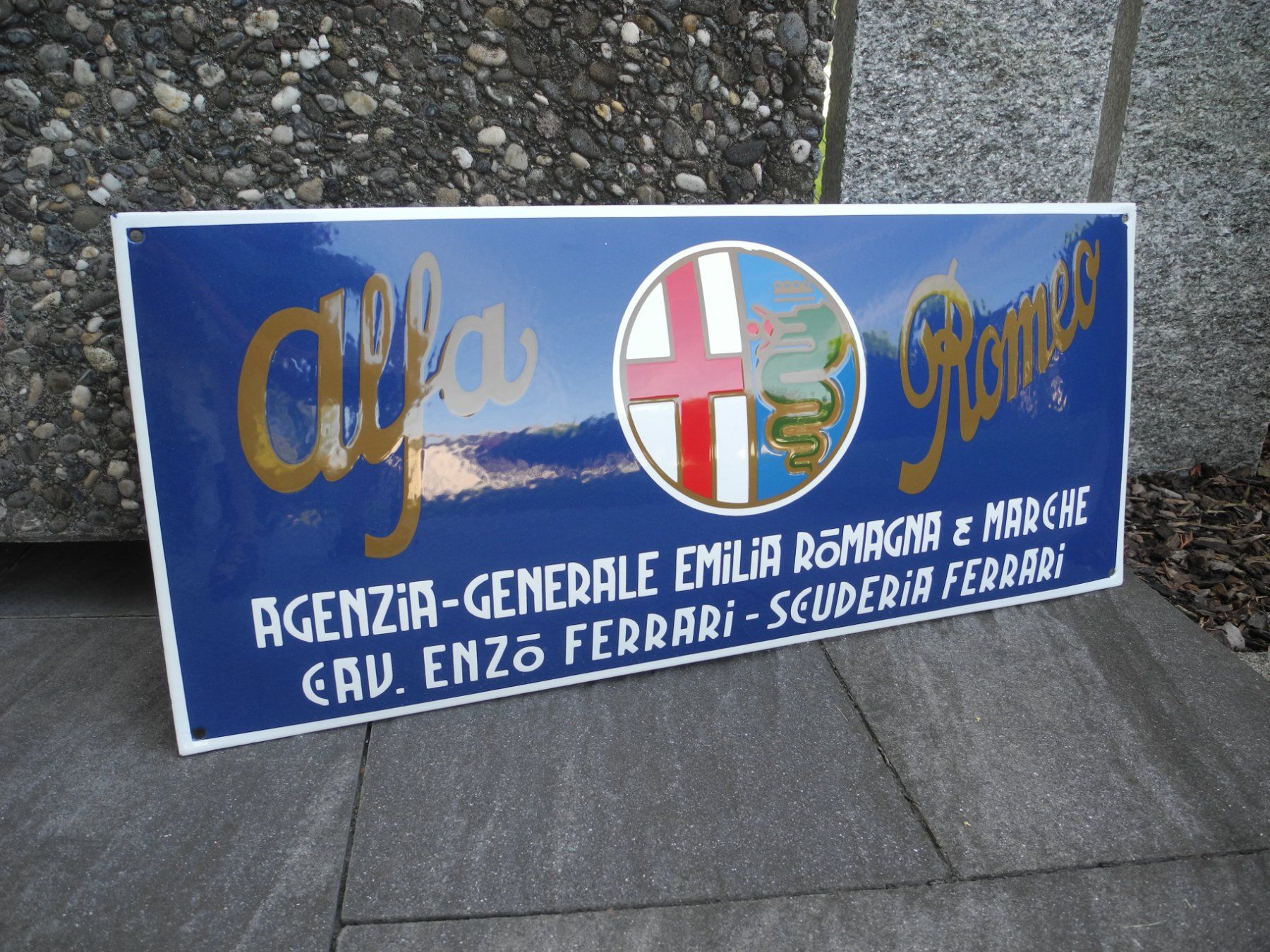 Alfa Romeo Schilder: ALFA ROMEO EMAILSCHILD – Neu (gemäss Beschreibung) aus Reinach AG von Huckleberrysix 1