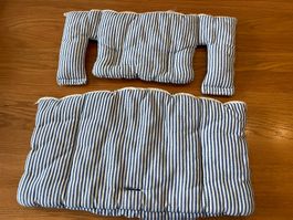 Stokke Tripp Trapp Sitz- und Rückenkissen, blau/weiss