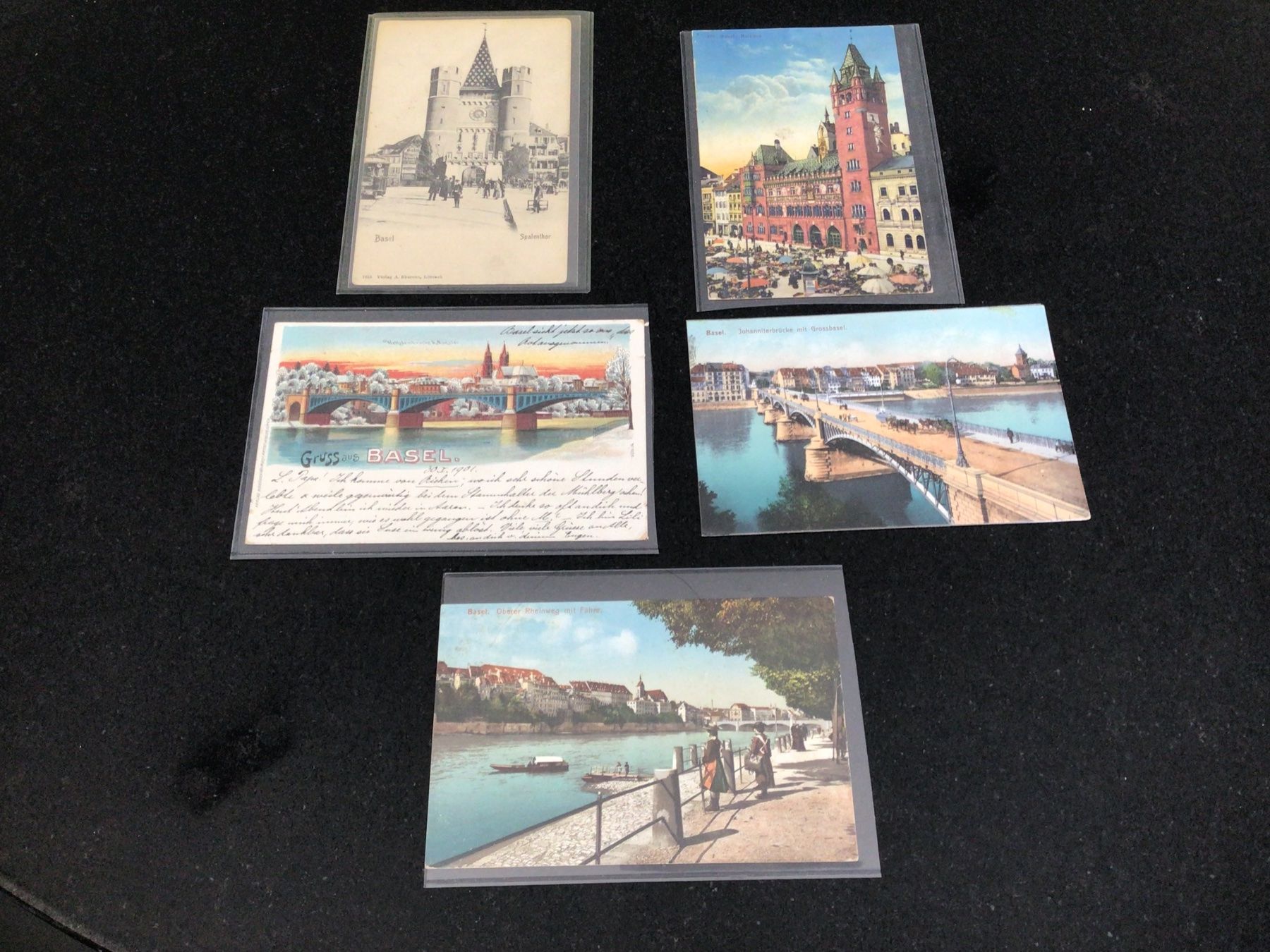 Cartoline postali: 5 alte Karten aus Basel – Usato da Bottmingen venduto da Golferin 2