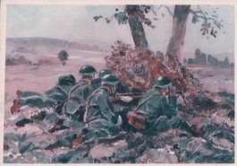 Armée Suisse, Fusil Mitrailleur en position Litho (30.12.38)