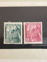 Timbres ESPANA Franco Castillos 35 et 45 ptas